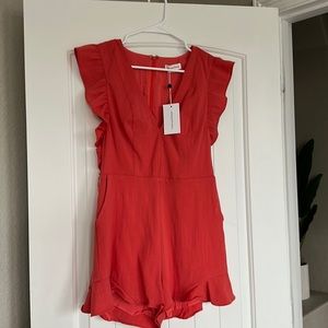 NEW! Red/orange romper